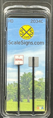 HO Scale ScaleSigns.com 2030Cv2 Speed Limit Slim 45-30 Sign (2) pcs (Copy)