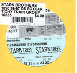HO Tichy Train 10335 Stark Trees 36'/40' Single-Sheathed Wood Boxcar Decal Set