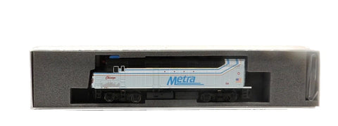 N Scale Kato 176-CHICAGO-DCC Chicago Metra F40PH Metra 104 City of Chicago w/DCC