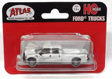 HO Scale Atlas 35000000 Ford F-350 White Crew-Cab Pickup Truck