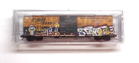N Micro Trains 025144011 Railbox RBOX 20840 50' Weathered Single-Door Boxcar