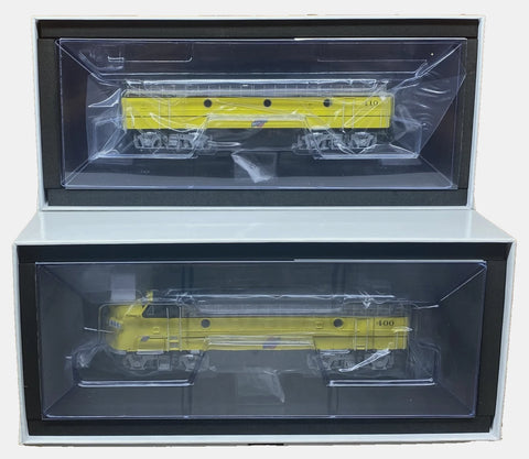 HO Scale Broadway 9695 Chicago and North Western 400, 410 EMD F7 A-Unpowered B Set - Standard DC - Stealth