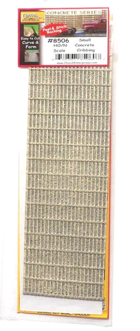 HO/N Scale Chooch 214-8506 Small Concrete Cribbing Flexible Sheet