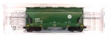 N Scale Micro Trains 092 00 610 BNSF 406414 ACF 39' 2-Bay Covered Hopper