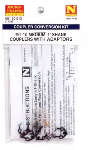 N Scale Micro Trains 00130013 Unassembled Medium T Shank Coupler Conversion 2 pr