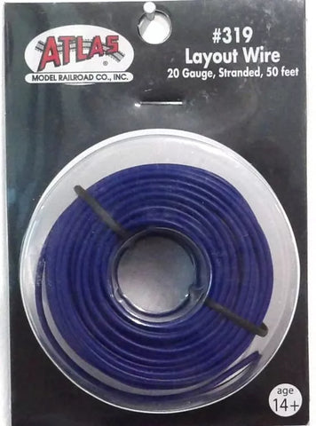 All Scale Atlas 319 Blue Layout Wire 50'