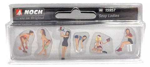 HO Scale Noch Gmbh & Co 15957 Sexy Ladies/Women Figures pkg (6)