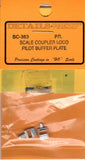 HO Scale Details West SC-363 Scale Coupler Loco Pilot Buffer Plate