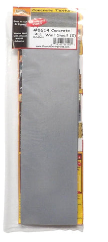 All Scale Chooch 214-8614 Small Concrete Retaining Wall Flexible Sheet 2-Pack