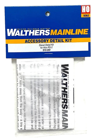 HO Scale Walthers MainLine 910-260 Alco RS-2 Diesel Detail Kit