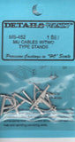 HO Scale Details West MS-452 MU Cables w/Two Type Stands