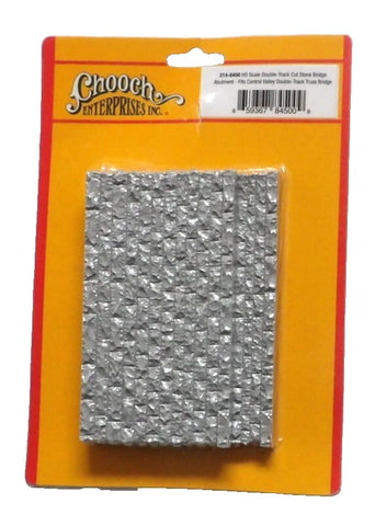 HO Scale Chooch 8450 Double-Track Cut Stone Bridge Abutment for Central Valley