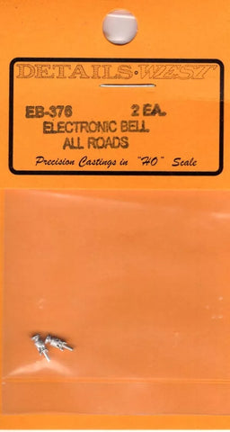 HO Scale Details West EB-376 2 Ea. Electronic Bell All Roads