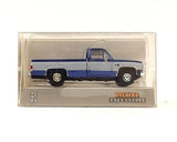 HO Scale Brekina 19652 Blue & Gray 1981 GMC Sierra Grande C10 Pickup Truck