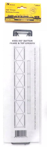 N Scale Central Valley 1816 150' Bridge Bottom Frame & Top Girders Detail Kit