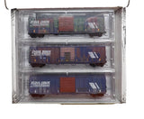 N Micro Trains 983105108 Montana Rail Link 50' Rib-Side Single-Door Boxcar Set