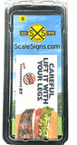 N Scale ScaleSigns.com 16001 Burger King "Careful" #2 Billboard Sign