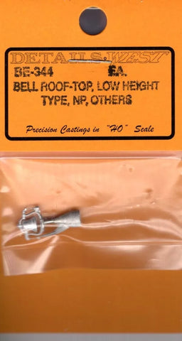 HO Scale Details West BE-344 Bell Roof-Top, Low Height Type, NP, Others