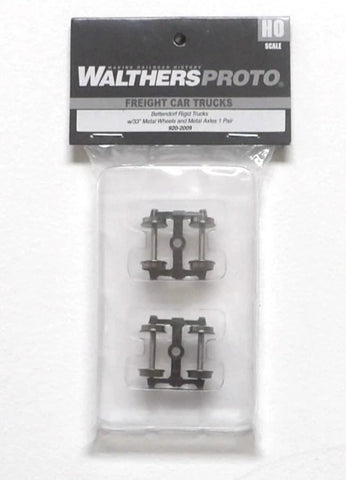 HO Scale Walthers Proto 920-2009 Plastic Bettendorf Trucks w/33" Metal Wheels