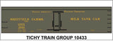 HO Scale Tichy Train 10433 Sheffield Farms GPEX Milk Tank Car Decal Set