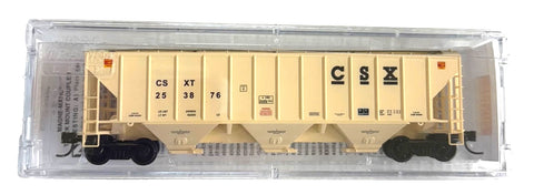 N Scale Micro Trains 096 00 230 CSX 253876 3-Bay Covered Hopper