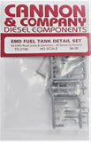 HO Scale Cannon & Company TD-2156 Fuel Tank Detail Set For EMD GP SD & Switchers
