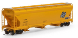 HO Scale Athearn G15851 Chicago Northwestern C&NW 180053 3-Bay Covered Hopper