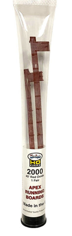 HO Scale Kadee #2000 40' Apex Boxcar Running Board Red Oxide (2 pcs)