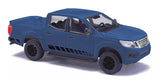 HO Scale Busch 53710 2015 Blue Nissan Navara Crew-Cab Pickup Truck