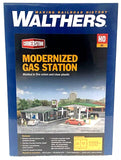 HO Scale Walthers Cornerstone 933-3542 Modernized Gas Station Kit