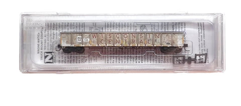 N Micro Trains 170144020 Wisconsin Central WC 54135 Weathered 52'6" Gondola