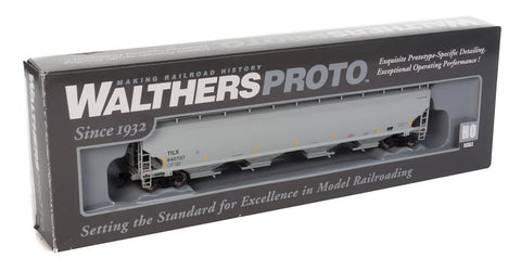HO Scale Walthers Proto 920-105838 Trinity Leasing 67' 6351 4-Bay Covered Hopper