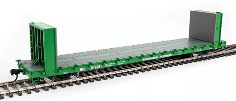 HO Walthers 910-5864 Burlington Northern BN 616081 60' PS Bulkhead Flatcar