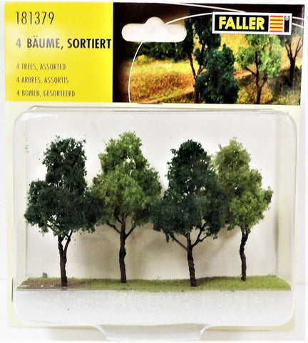 HO Scale Faller Gmbh 181379 Mixed Deciduous Trees pkg (4)