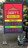 HO Scale ScaleSigns.com 1112c Casey's General Store/Gas Station Street Sign