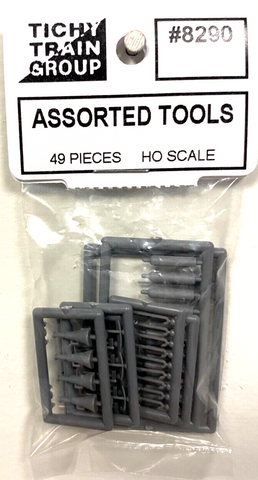 HO Scale Tichy Train Group 8290 Assorted Tools (49) pcs