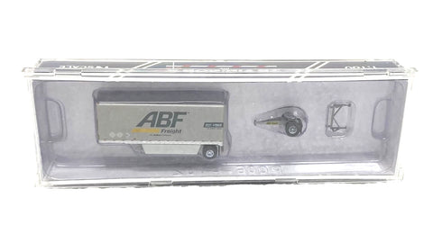 N Scale Trainworx 42893-09 ABF Freight 28' Pup Van Trailer with Converter Dolly