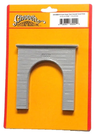 HO Scale Chooch 8320 Single-Track Concrete Tunnel Portal