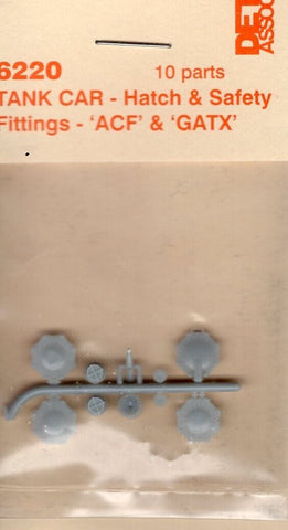 HO Scale Detail Associates 6220 Tank Car - Hatch & Safety Fittings ACF & GATX