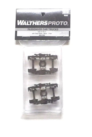 HO Scale Walthers Proto 920-2104 Black GSC 41-N-11 Metal Passenger Trucks (1)pr