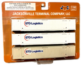 N Scale Jacksonville Terminal 537104 STG Logistics ex-XPO 53' Corrugated Container