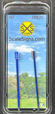 HO Scale ScaleSigns.com 1982c Handicap Parking Only Sign (2) pcs