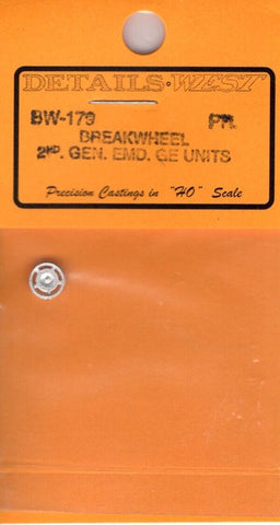 HO Scale Details West BW-179 Breakwheel 2nd, Gen. EMD. GE Units