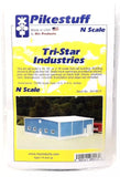 N Scale Pikestuff 541-8013 Blue 70' x 60' Tri Star Industries Building Kit