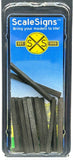 HO Scale ScaleSigns.com 40001 New Wood Railroad Ties (15) pcs