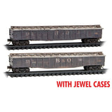 N Scale Micro Trains 983 05 069 Baltimore & Ohio B&O Covered Gondola 2-Pack