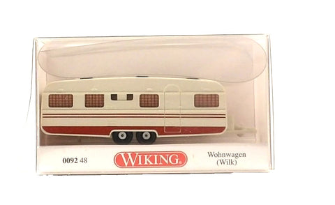HO Scale Wiking 9248 1964-1973 Wilk Caravan Travel Trailer
