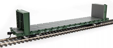 HO Scale Walthers 910-5883 Weyerhaeuser CLC 1117 60' PS Bulkhead Flatcar