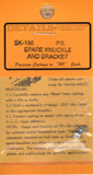 HO Scale Details West SK-196 Spare Knuckle and Bracket Pair