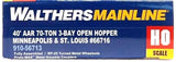 Walthers MainLine 910-56713 Minneapolis & St Louis MTSL 66716 70 t 3-Bay Hopper